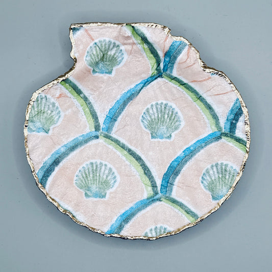 Scallop Trellis Clam Shell Jewelry Dish