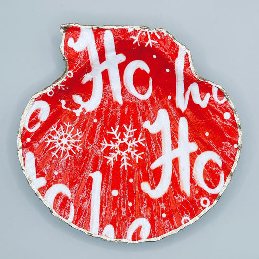 Ho Ho Ho Clam Shell Jewelry Dish