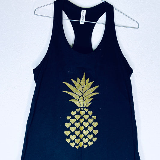 Glitter Pineapple Racerback Tank