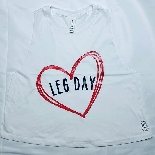 Leg Day with Heart Crop Tank